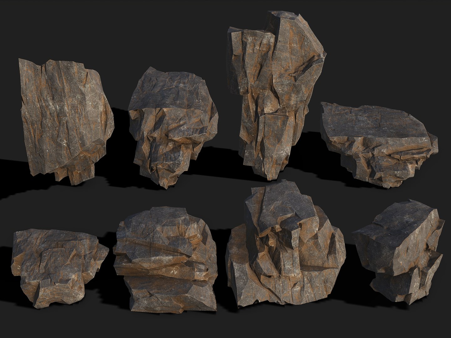 3D Model Mountain Rock Pack 04 - TurboSquid 2043960