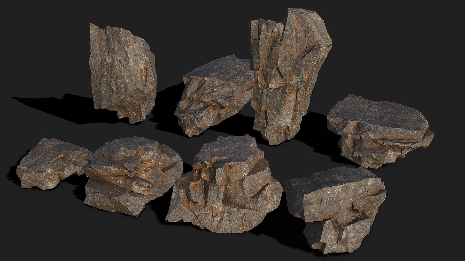 3D Model Mountain Rock Pack 04 - TurboSquid 2043960