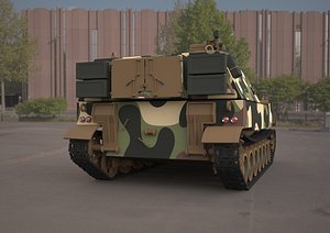 3D model m109 howitzer tank