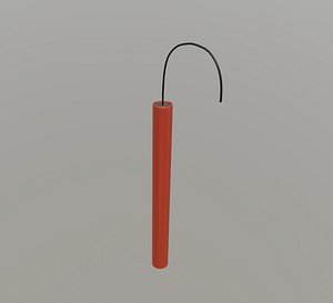 red dynamite 3D model
