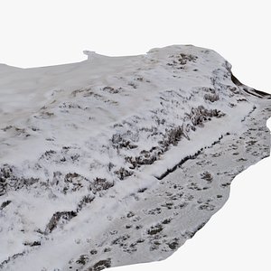 Snowbank Dirty Snow Pile Road