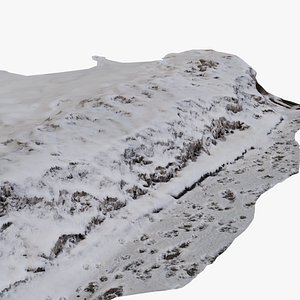 Snowbank Dirty Snow Pile Road