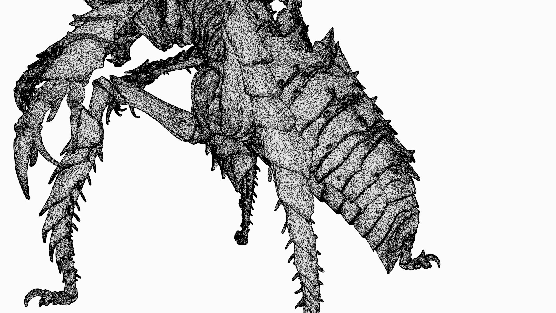 3D Arachnid monster model https://p.turbosquid.com/ts-thumb/Mp/EbtgBc/RE/arachnid_wireframe5/jpg/1764166944/1920x1080/fit_q87/2ca9e424969ebca2ba8c4edab9bb70ca5daca623/arachnid_wireframe5.jpg