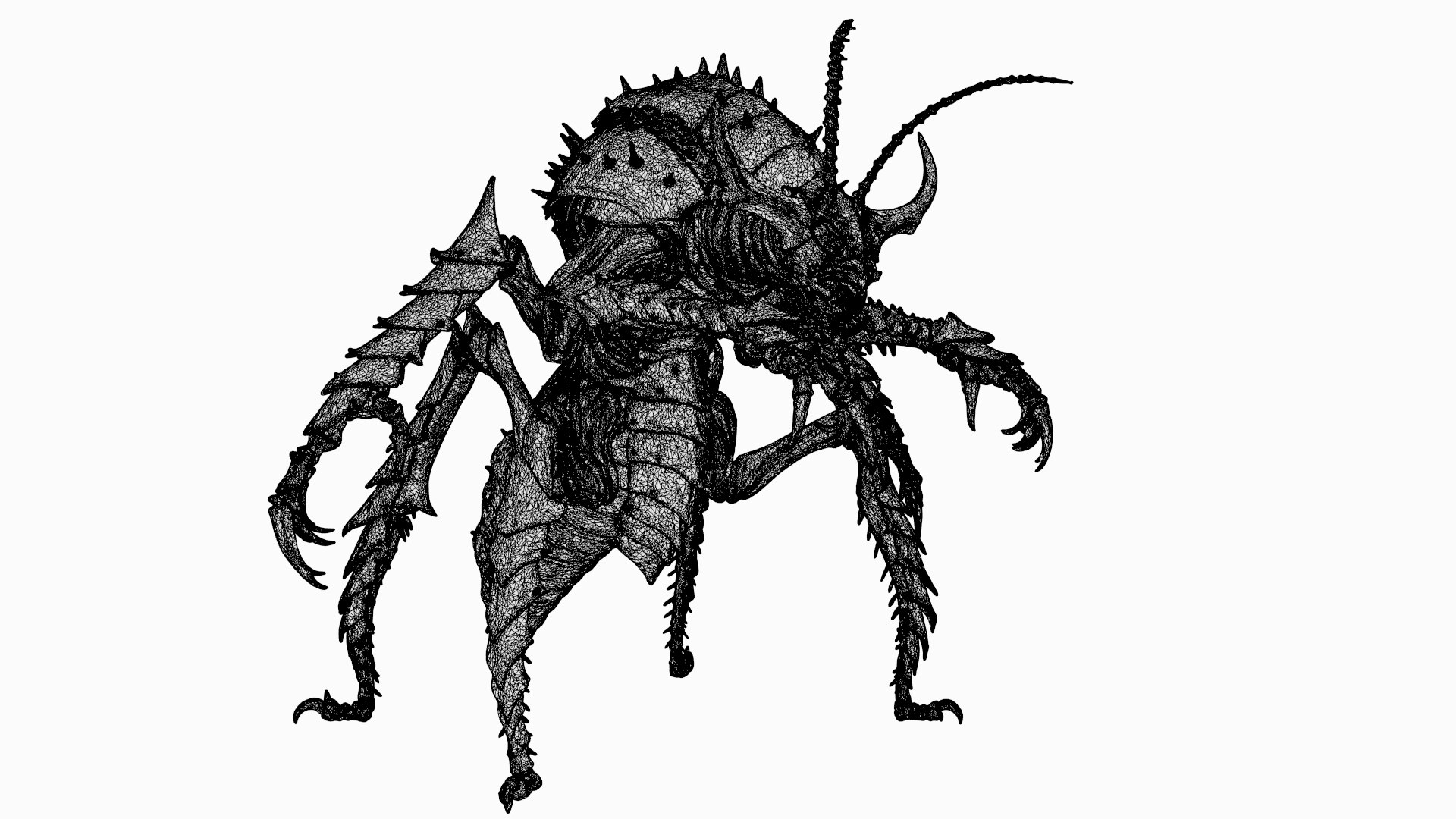 3D Arachnid monster model https://p.turbosquid.com/ts-thumb/Mp/EbtgBc/Uv/arachnid_wireframe1/jpg/1764166946/1920x1080/fit_q87/feea98f5c769e49a6eab974e06e760dee929415d/arachnid_wireframe1.jpg