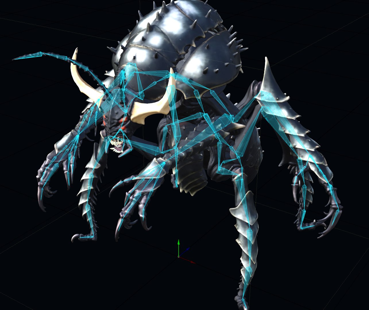 3D Arachnid monster model https://p.turbosquid.com/ts-thumb/Mp/EbtgBc/l7/arachnid_bones/jpg/1764166950/1920x1080/fit_q87/bc039ed9d48076c5795575e2357f76a64dd2ad77/arachnid_bones.jpg