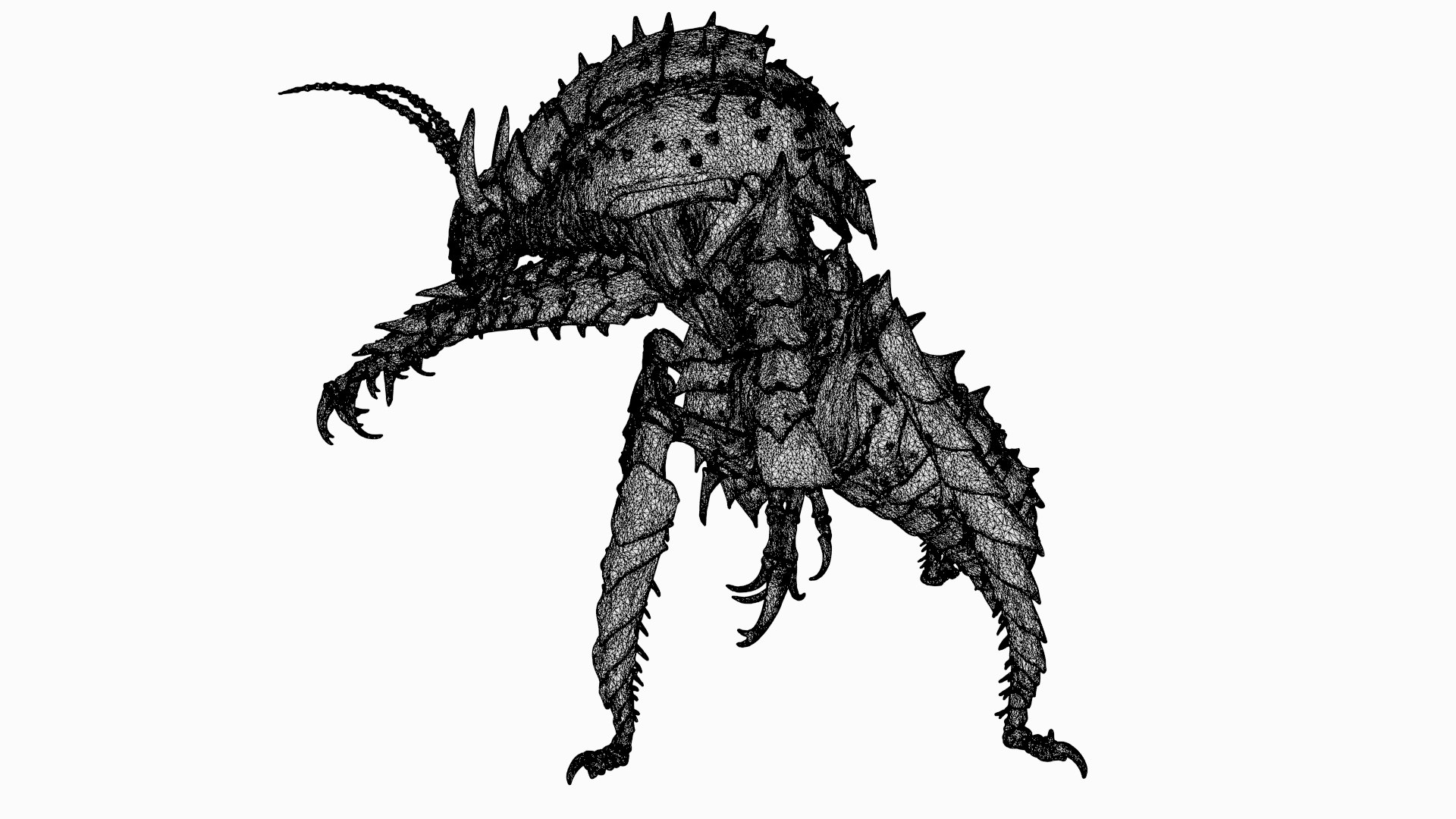 3D Arachnid monster model https://p.turbosquid.com/ts-thumb/Mp/EbtgBc/tN/arachnid_wireframe3/jpg/1764166945/1920x1080/fit_q87/4add614ca498fa769a9cc7b8b711daba2be5f0c1/arachnid_wireframe3.jpg