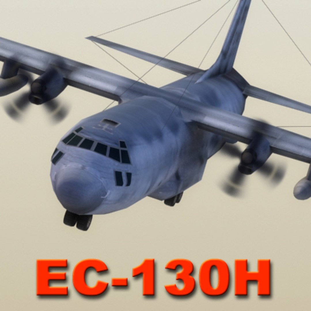 Ec-130h Aircraft 3d 3ds
