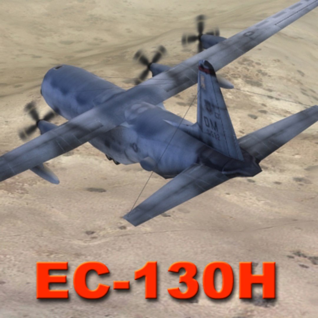 Ec-130h Aircraft 3d 3ds