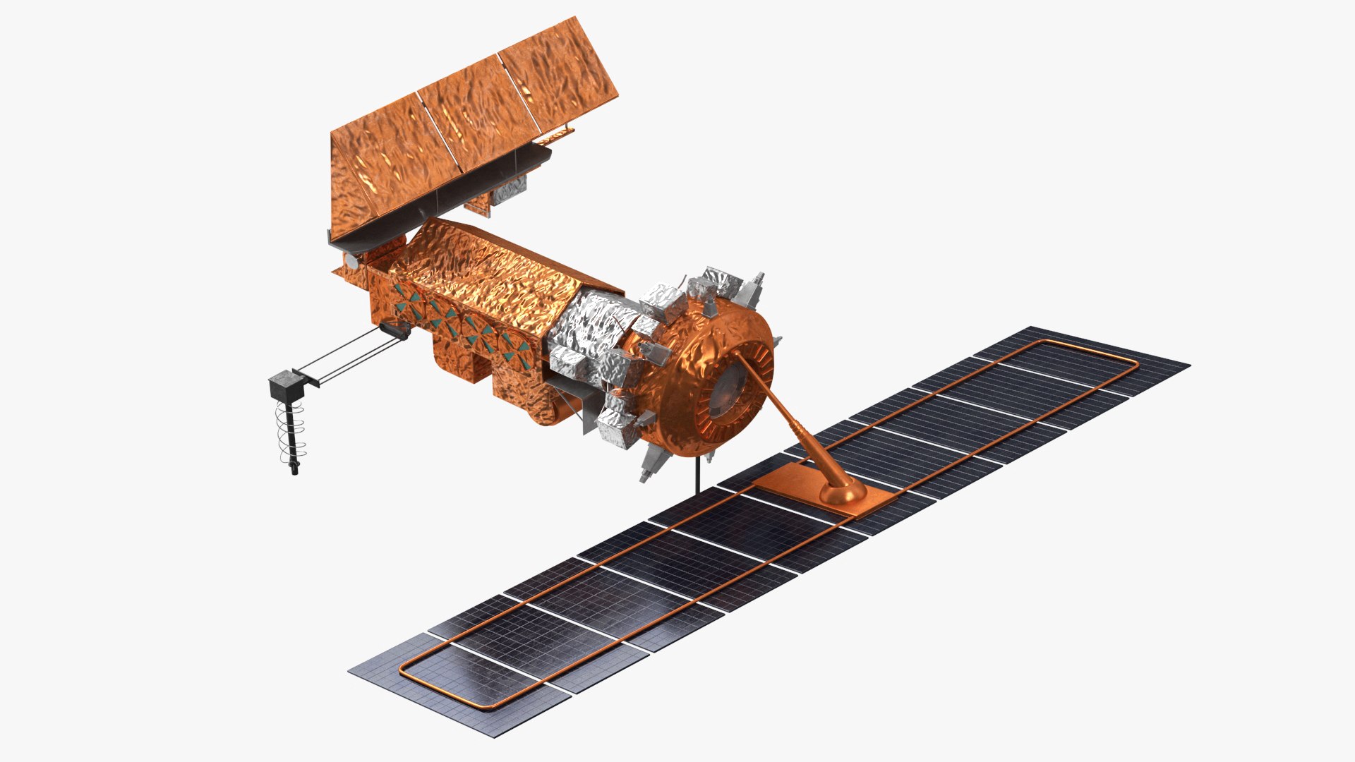 Space Weather Satellite 3D model preview