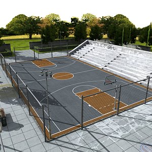 Outdoor Basketball Arena
