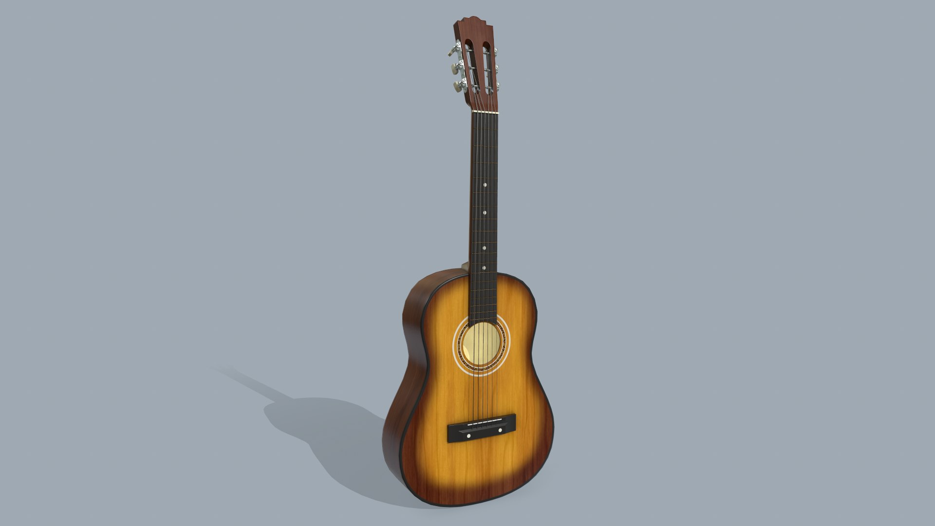 3D low-poly acoustic guitar model https://p.turbosquid.com/ts-thumb/Mp/LG4g8h/Idl4bMSA/screenshot001/png/1602756724/1920x1080/fit_q87/f9678f3dc4e6b0695ecfbc75fd677032a38154d3/screenshot001.jpg