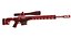 Realistyczny karabin snajperski FN Ballista 338 Low Poly