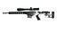 Realistyczny karabin snajperski FN Ballista 338 Low Poly