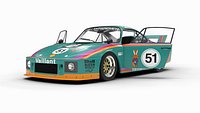Porsche 935 K2 1977 Kremer Racing 3d model HQ