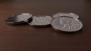 old centavos coin phillipine 3D model