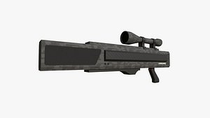 Anti-Drone Sniper Gun I08 - SciFi Jamming Weaponry