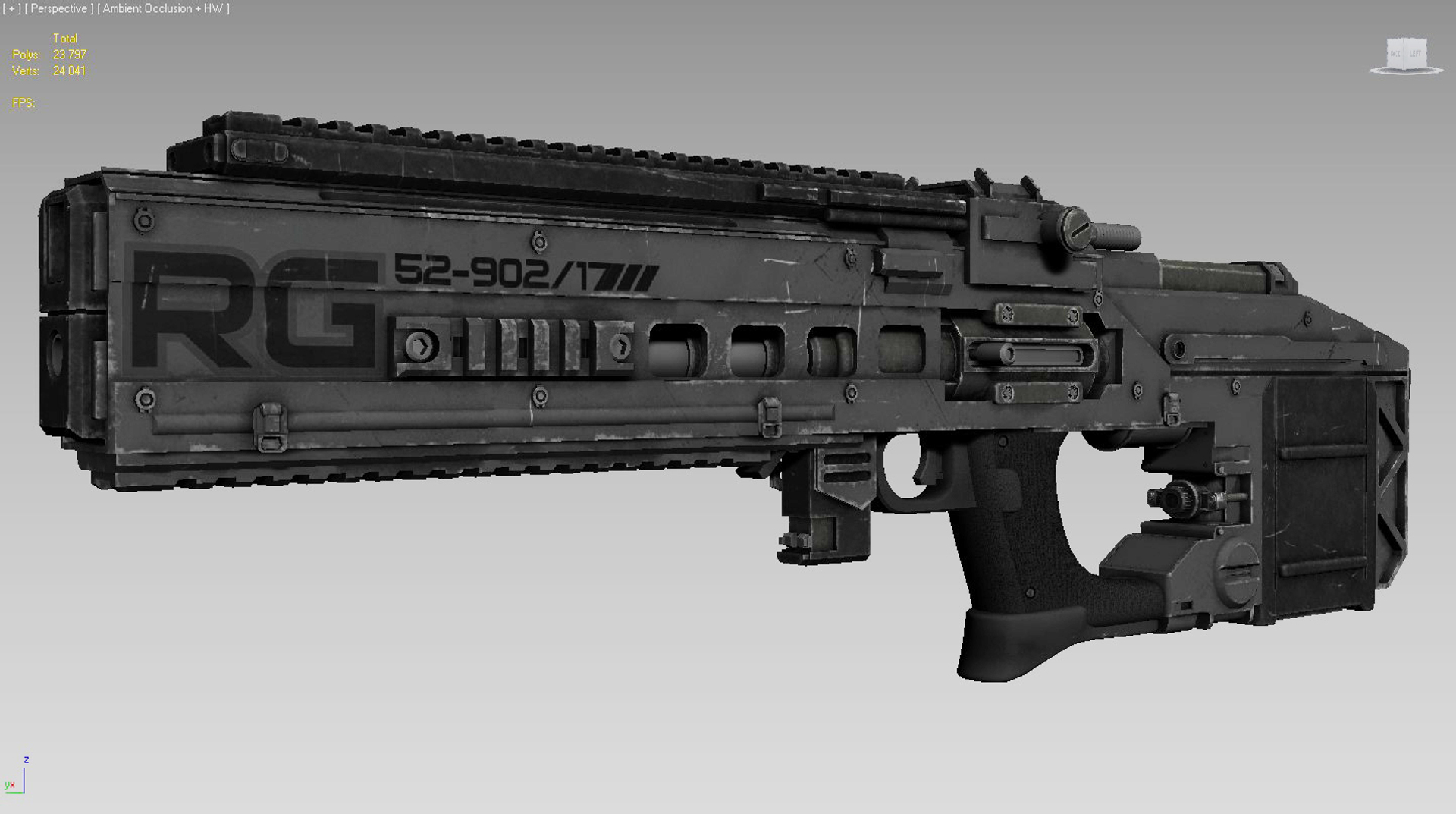 3d rifle weapon model