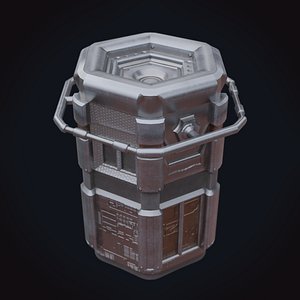 3D scifi barrel 1