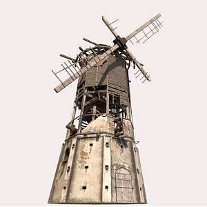3D Abandoned Windmill