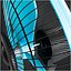Blue and Black Oscillating Electric Standing Fan