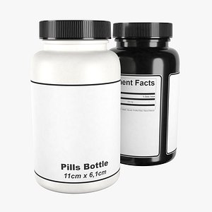 pill bottle 3D model