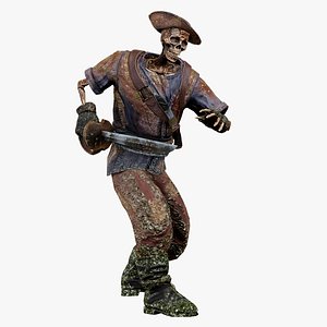 3D PIRATE SKELETON 9 B