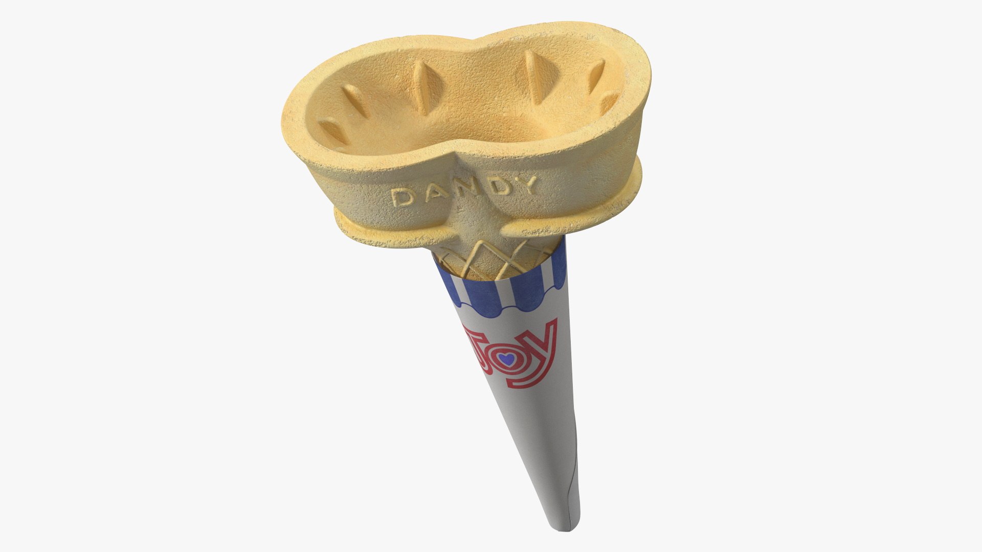 JOY Twin Scoop Cake Cone 3D model preview
