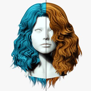 Female Voluminous Wavy Hair model