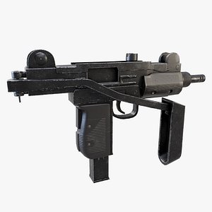 Mini UZI low-poly model