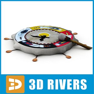 3ds max shaman tambourine