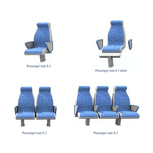 passenger seat 1 2 3D