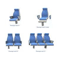 Passenger seat A 1.2 3