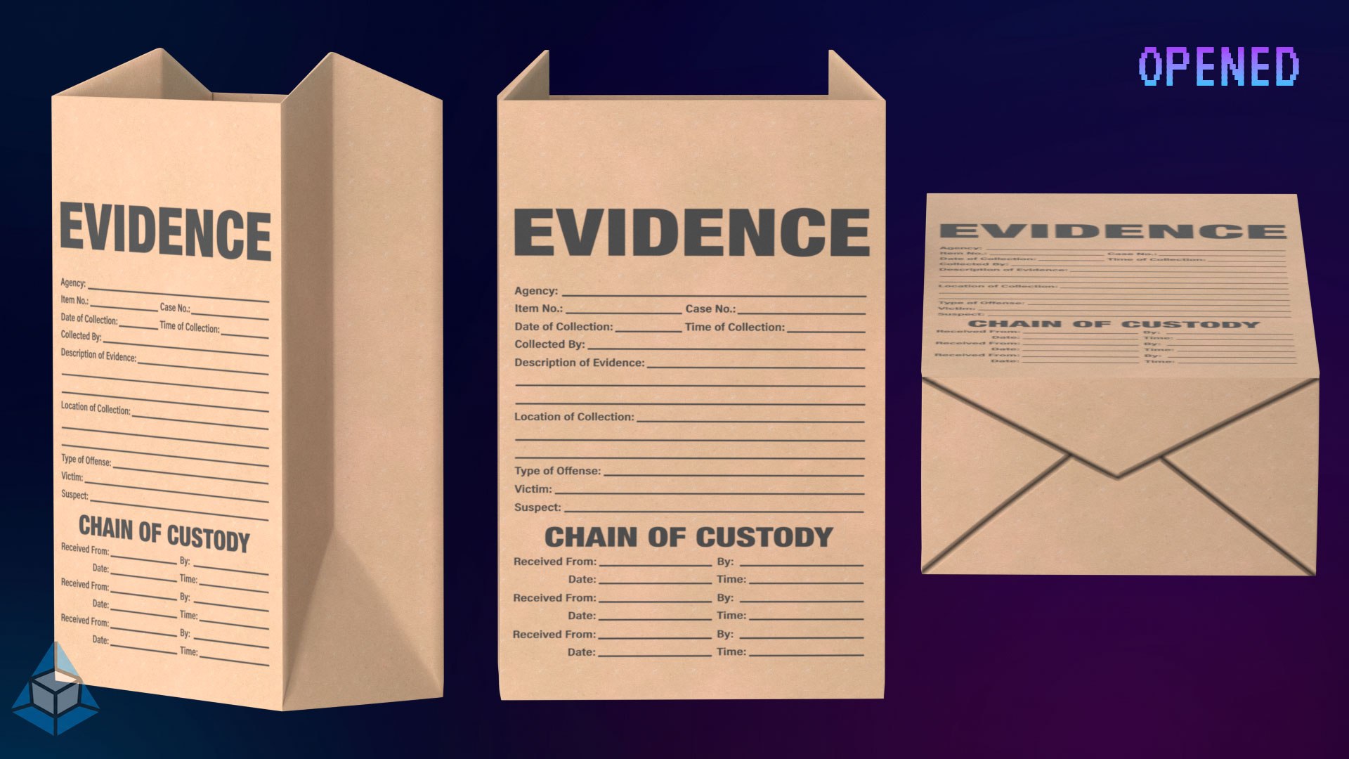 Sealed  Open Evidence Bags 3D https://p.turbosquid.com/ts-thumb/Mp/oIJGbV/cj/2/jpg/1791135368/1920x1080/fit_q87/e5693e720727e91bc2124ac5929dc3fba094abea/2.jpg