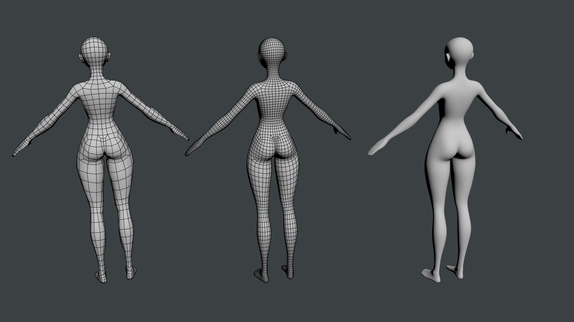 Stylized Female 02 Base Mesh 3D - TurboSquid 2191361