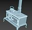 old stove 3D model