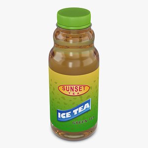 Ice Tea Green Bottle 450ml Simple M 1 3D model