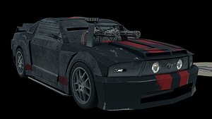 3D mustang death race car model