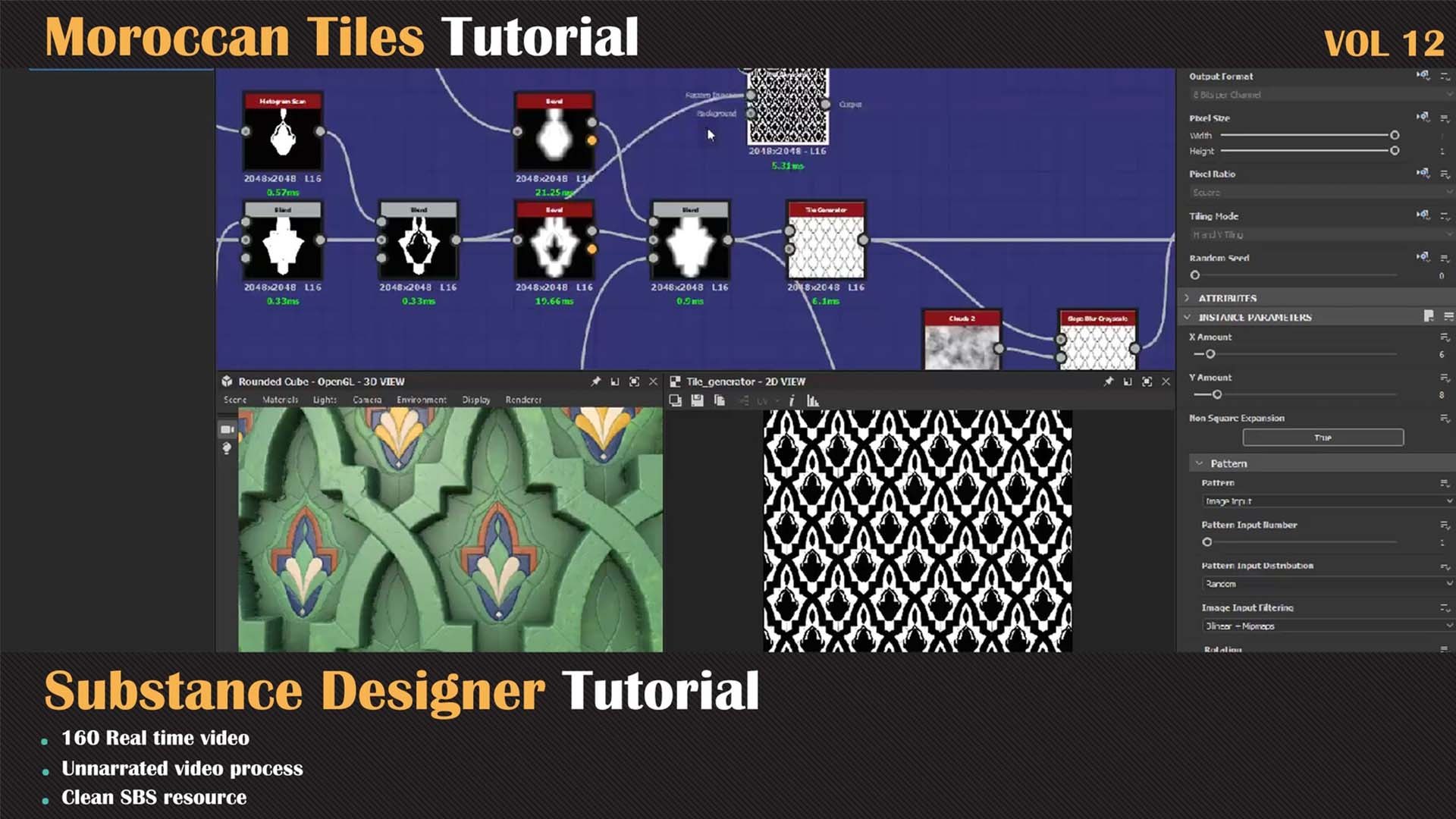 3D Model Moroccan Tiles Tutorial - VOL 12 - TurboSquid 2282647