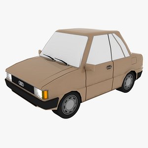 audi 80 b2 car 3d model