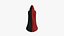 Mittelalterlicher Umhang A06 Rot Schwarz - Fantasy Character Design