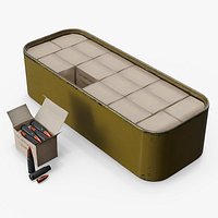 Steel Cartridge Storage Can with Rounds
