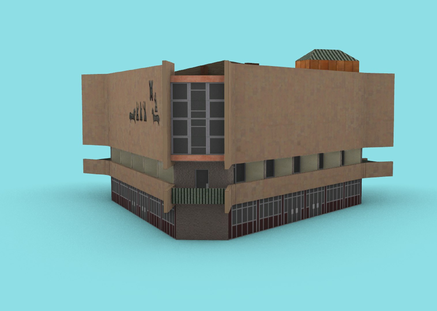3D Model Chess House In Yerevan - TurboSquid 2164903