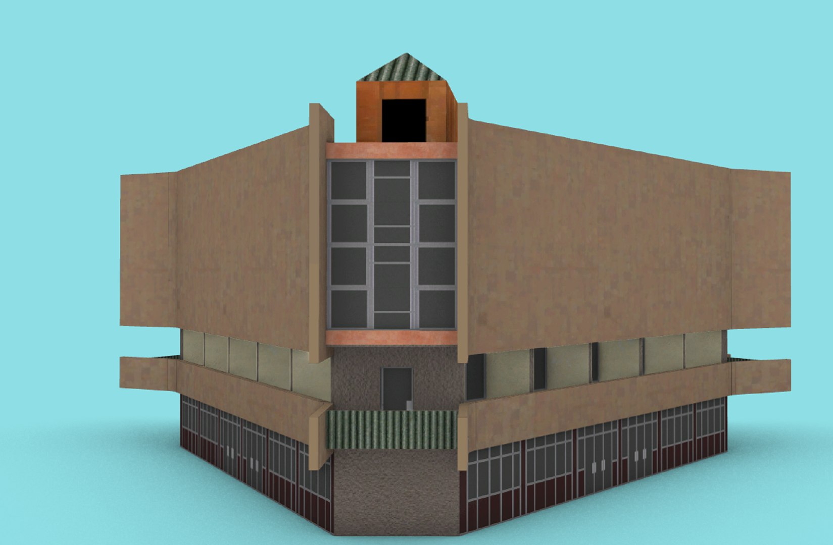 3D Model Chess House In Yerevan - TurboSquid 2164903