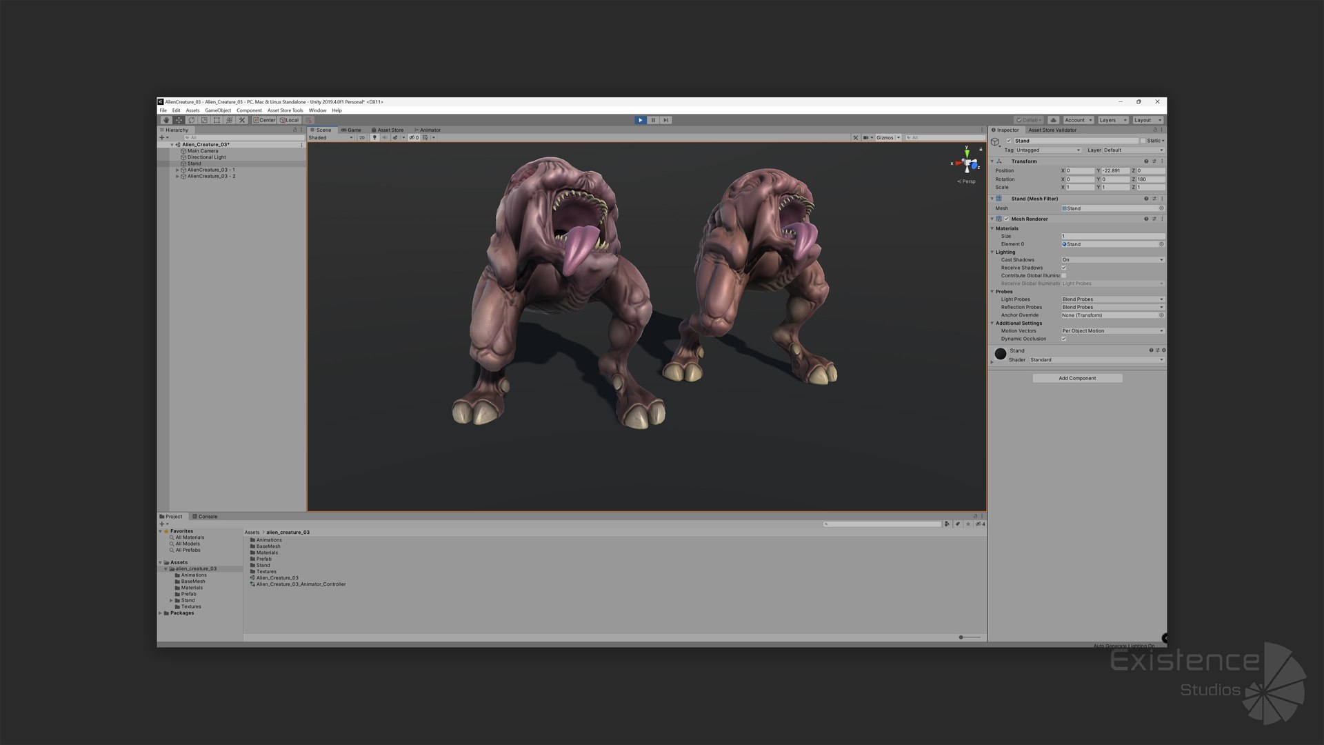 3D Alien Creature 03 - Stylized Monsters - Animation Fantasy UFO Pet ...