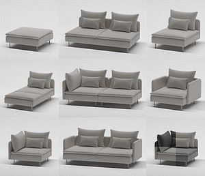 3D model IKEA SODERHAMN furniture collection