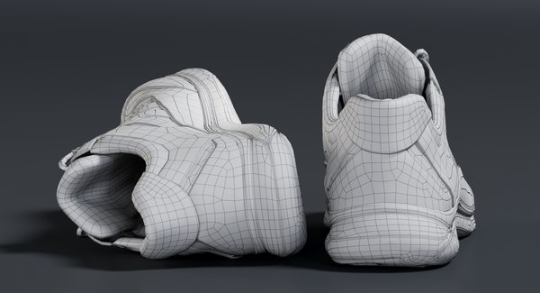 Realistic shoes 2 3D model - TurboSquid 1435422