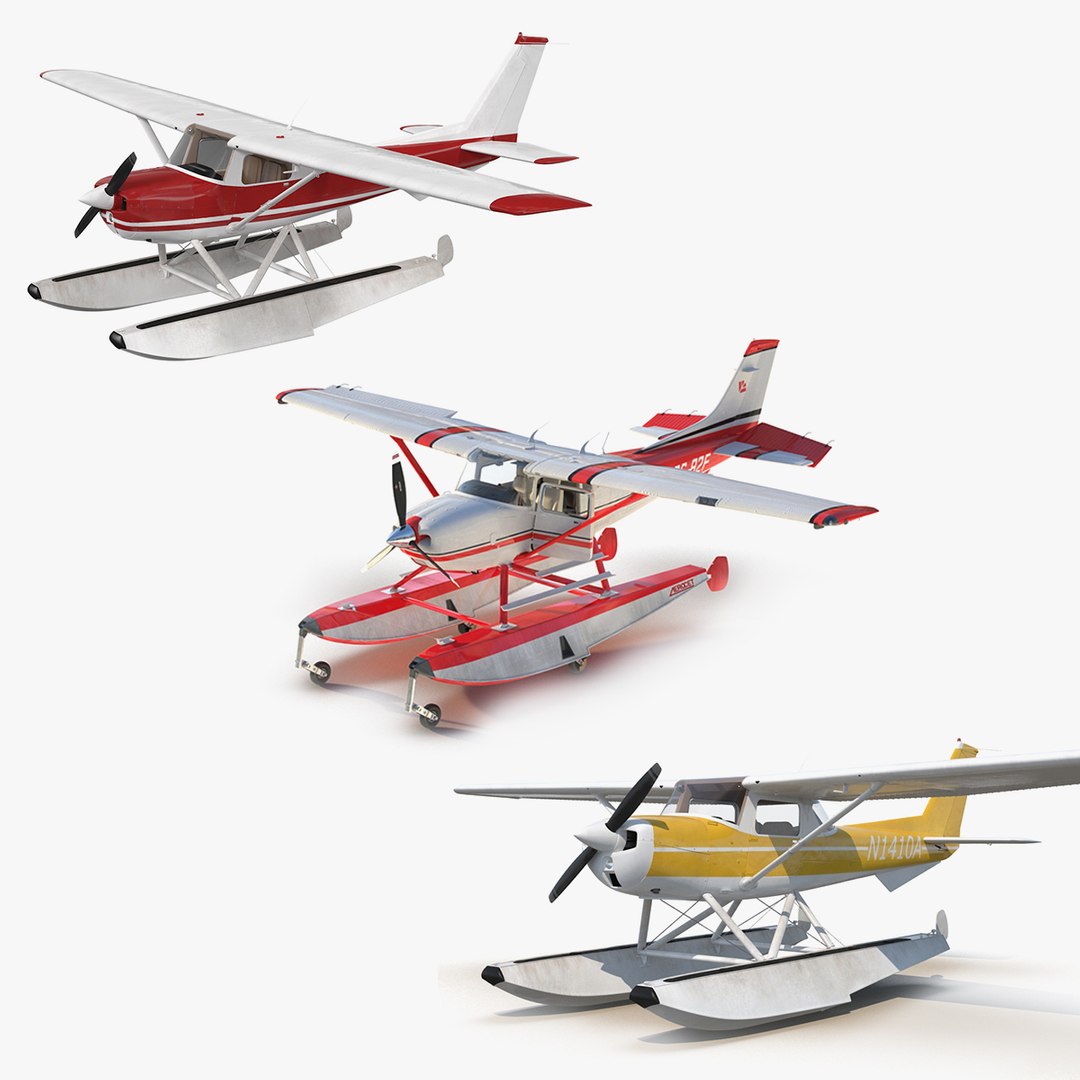 Seaplanes Collection 3 3D model preview