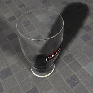 guinness glass 3d model
