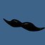 Cartoon Mustache Handlebar Style Detailed