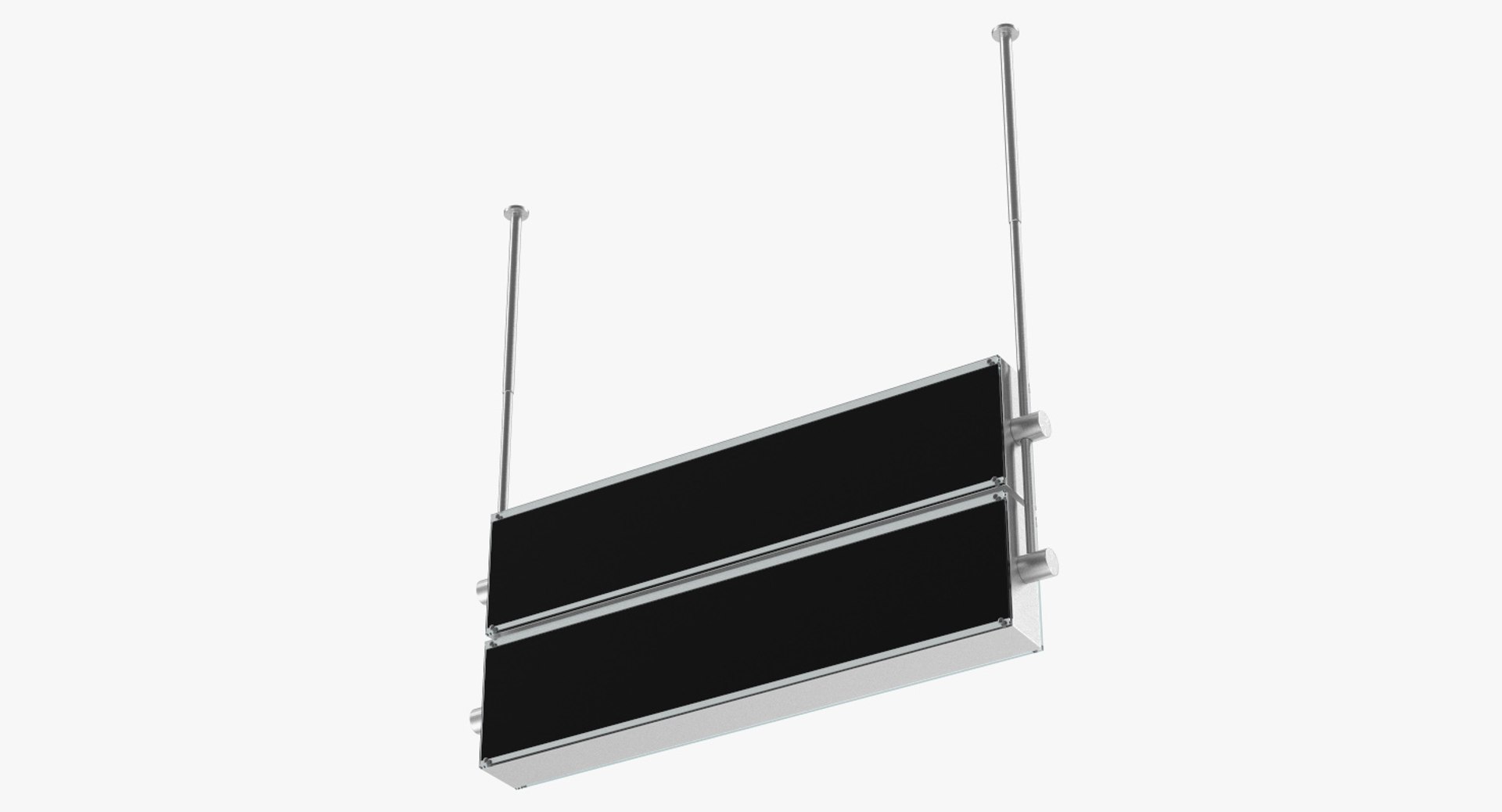Blank Airport Sign 3D Model 3D model preview